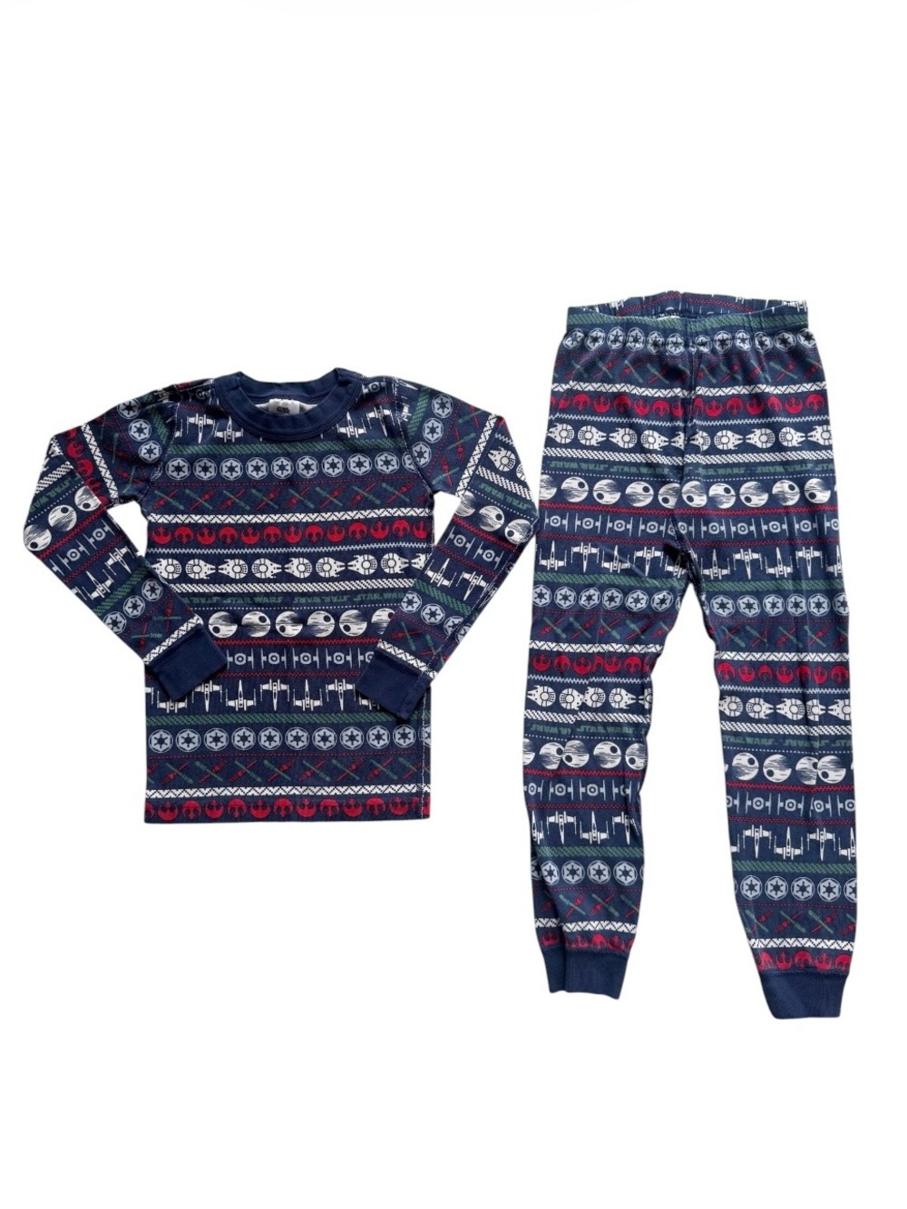 Hanna Andersson Star Wars Fair Isle Long John Pajamas 6/7
